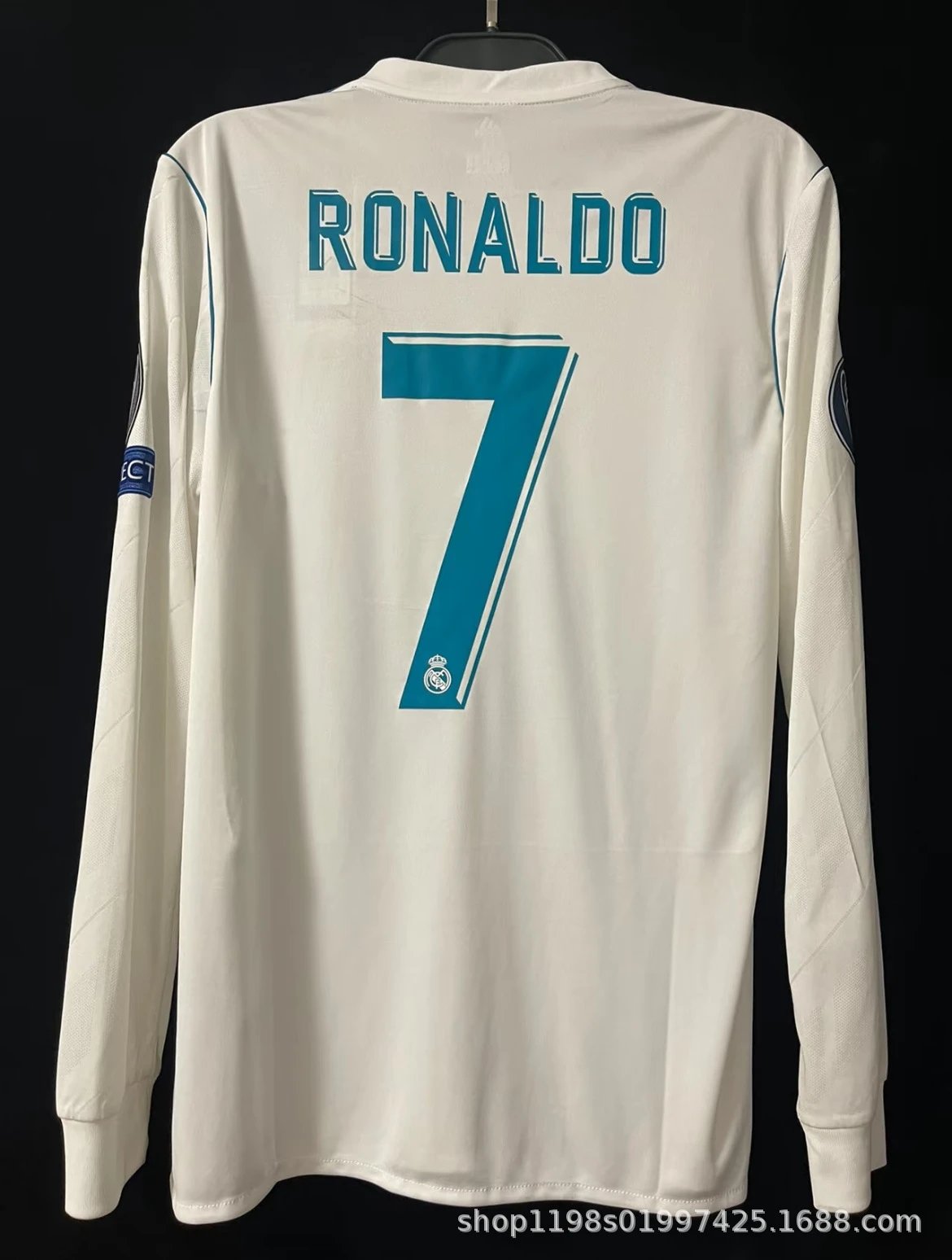 Real Madrid x Adidas 2017 Champions League Third Jersey Turquoise Ronaldo #7 - 6
