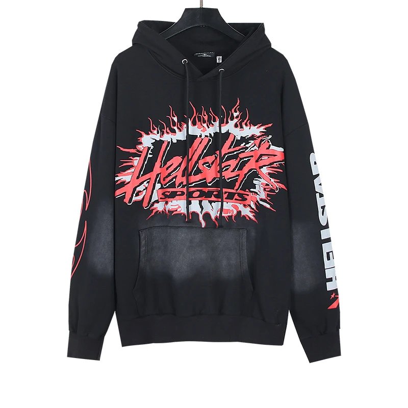 Hellstar X-Star Sports Graphic Hoodie Black with Neon Green - 18