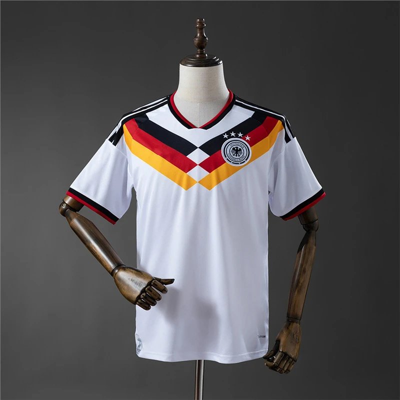 Design Germany National Team 1990 World Cup Home Jersey White Jersey - 1