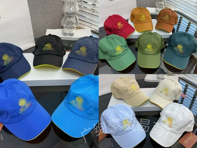 Unbranded Hats Embroidered Baseball Cap with Contrast-Trim Brim product detail image 21