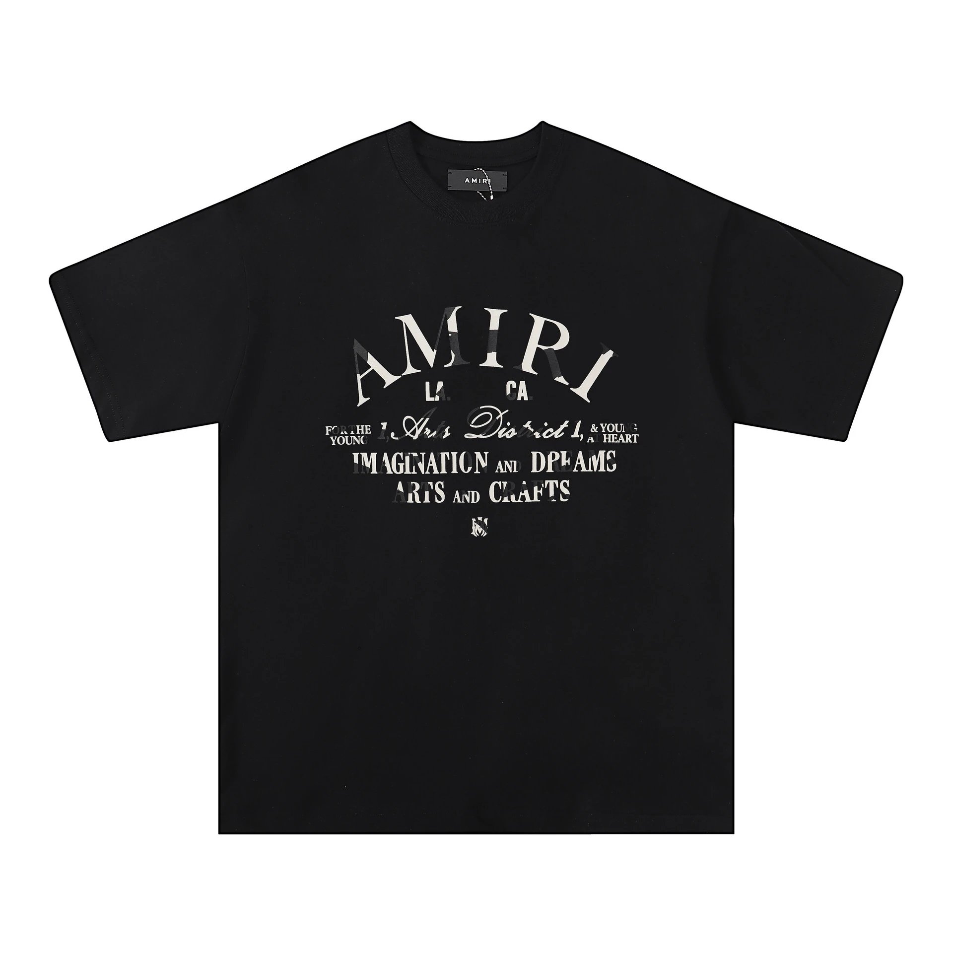 Amiri Theatre Masks Rose Black T-Shirt - 10