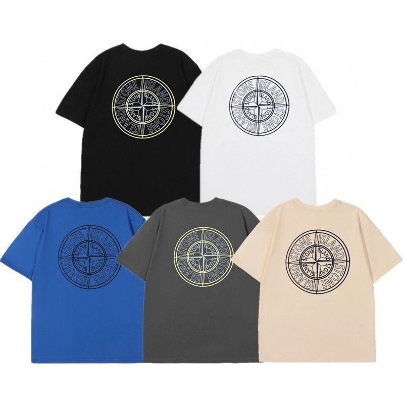 Stone Island Compass Logo T-Shirt Blue - 8