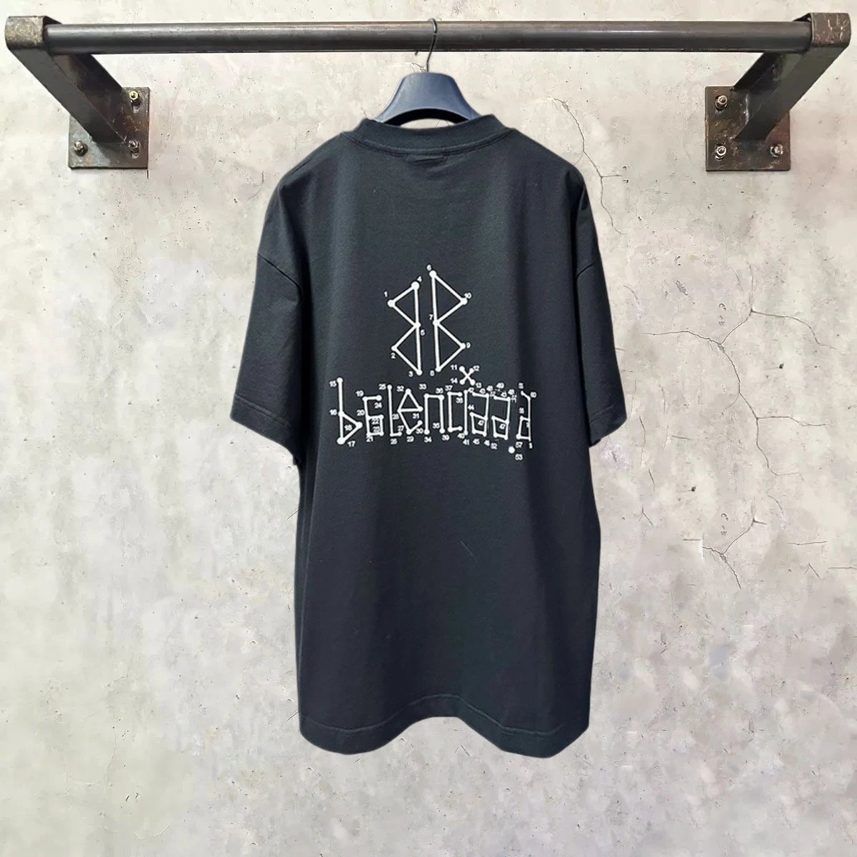 Balenciaga Numeric Logo Oversized T-Shirt Black - 10