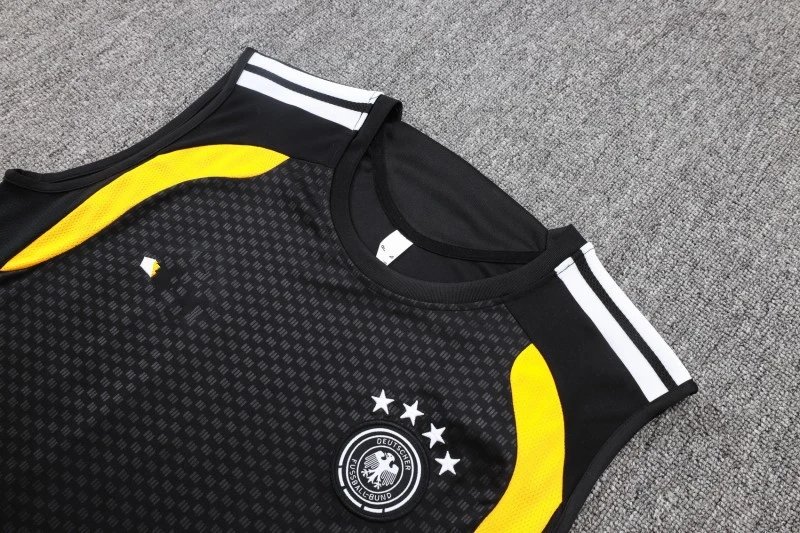 Adidas Germany National Team Training Vest and Shorts Set Black Yellow Red Sets - 5
