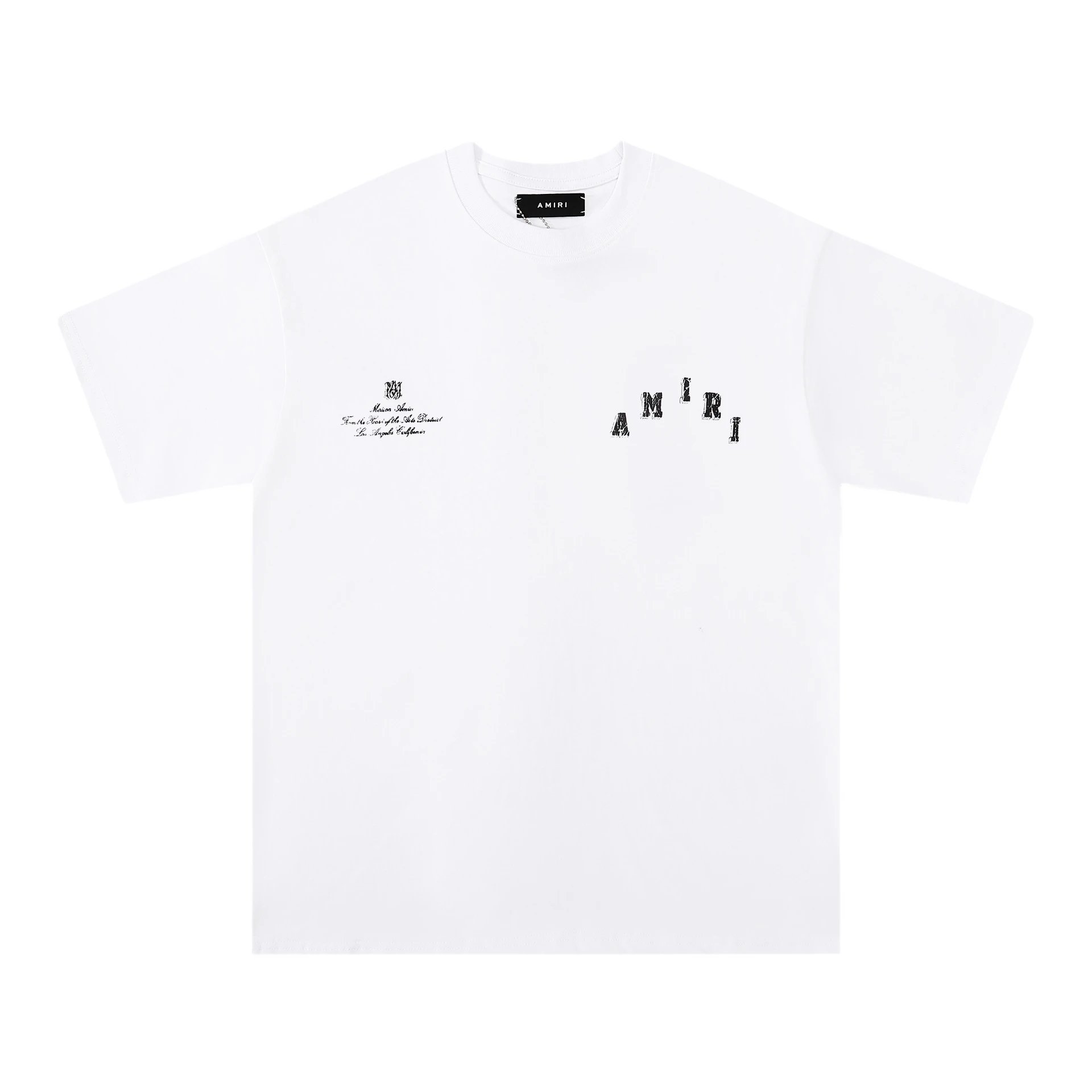 Amiri Ornate Script Logo White T-Shirt - 8