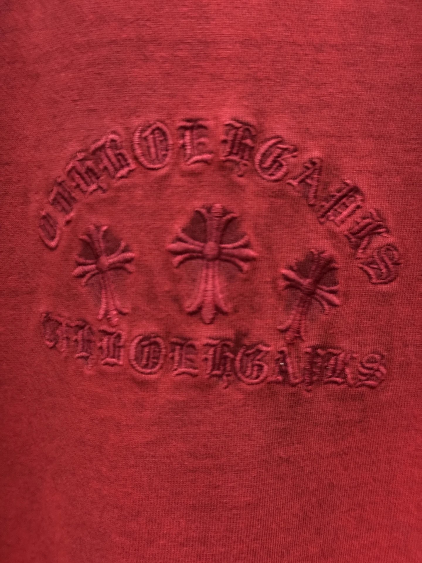 Chrome Hearts Embroidered Washed Black T-Shirt - 26
