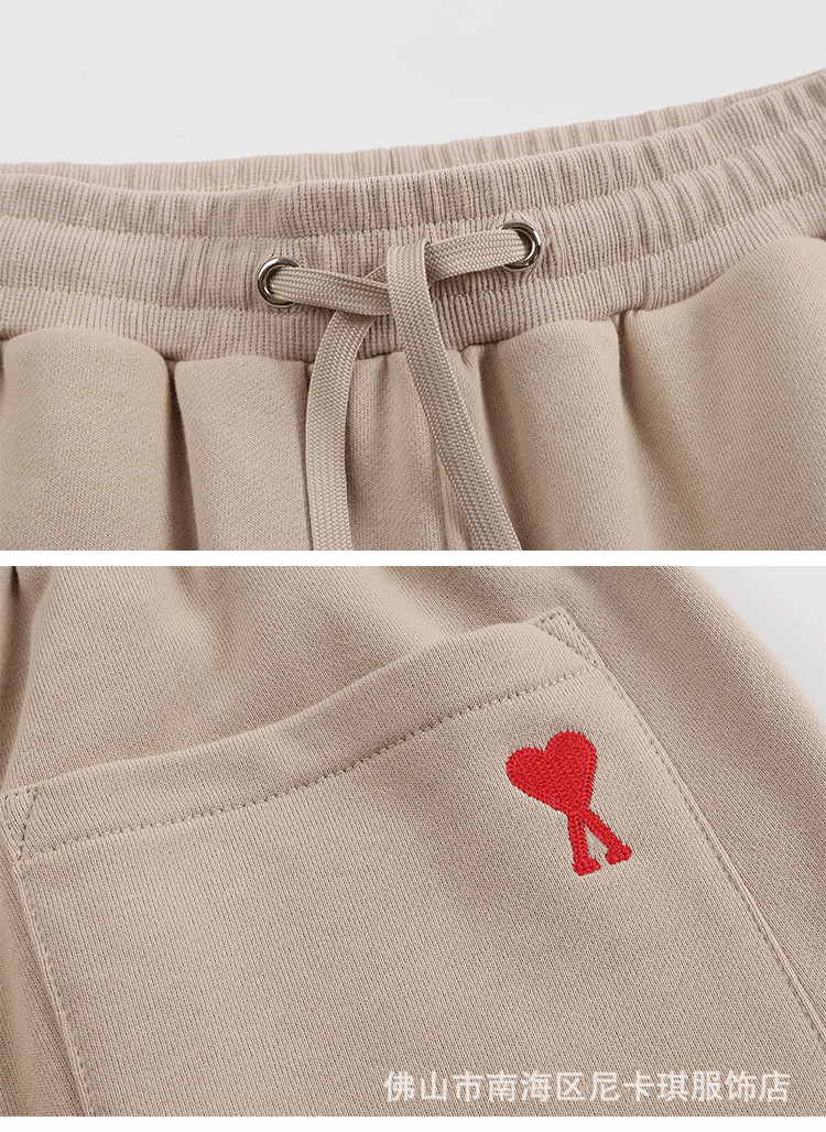 Comme des Garçons Play Heart Logo Sweat Shorts Black - 4