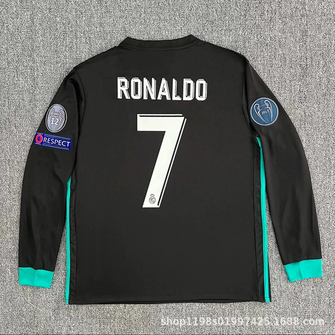Real Madrid x Adidas 2017 Champions League Third Jersey Turquoise Ronaldo #7 - 17