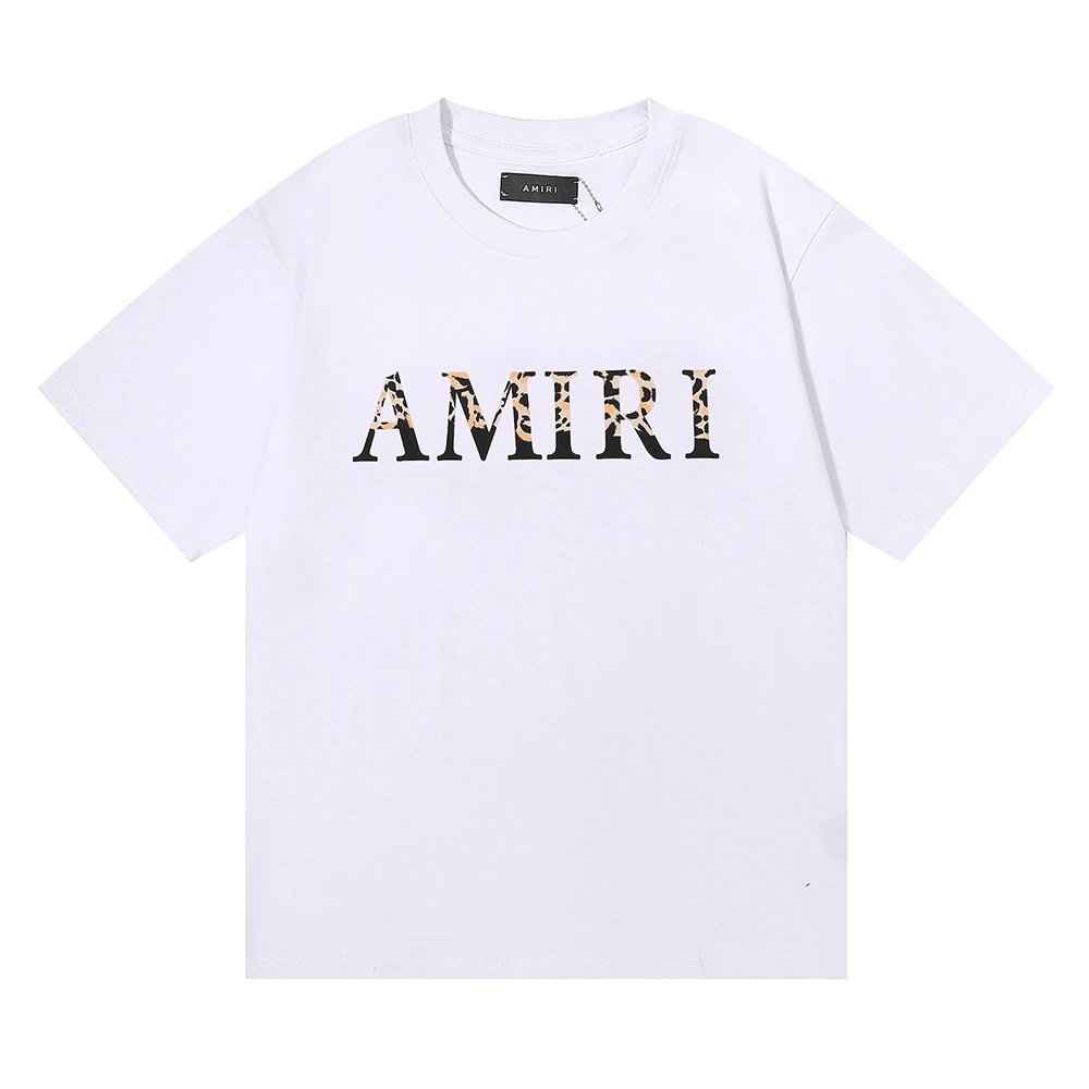 Amiri Monogram Logo T-Shirt Light Blue - 11