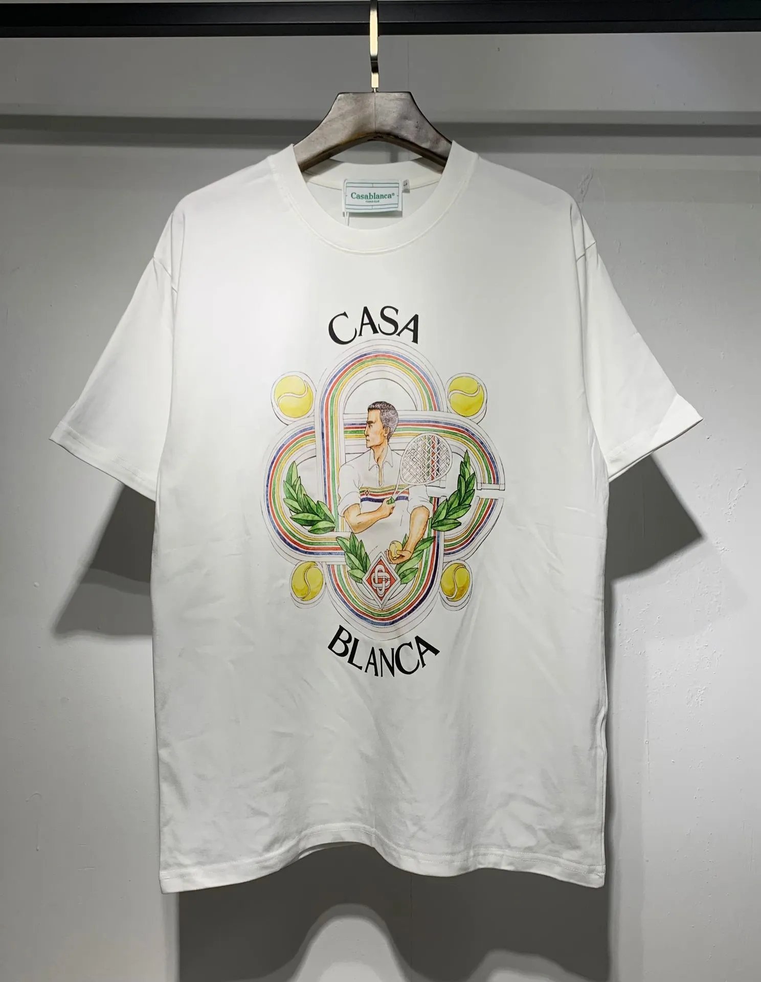 Casa Équipement Sportif Graphic Print White T-Shirt - 17
