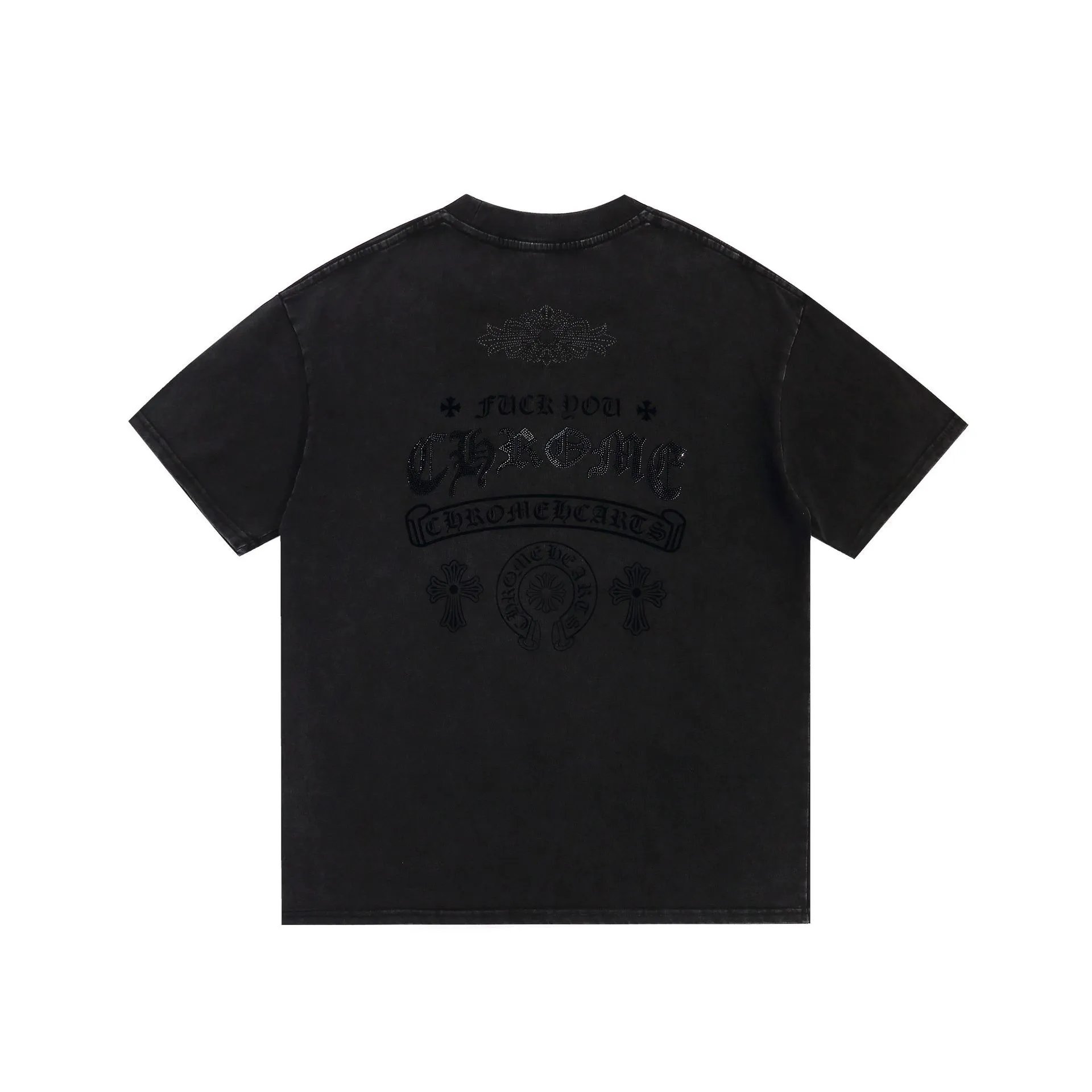 Chrome Hearts Crystal Logo White T-Shirt - 26