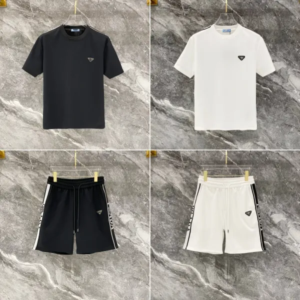 Versace All-Over Logo Marble Print Gray and Gold T-Shirt and Shorts Set - 3