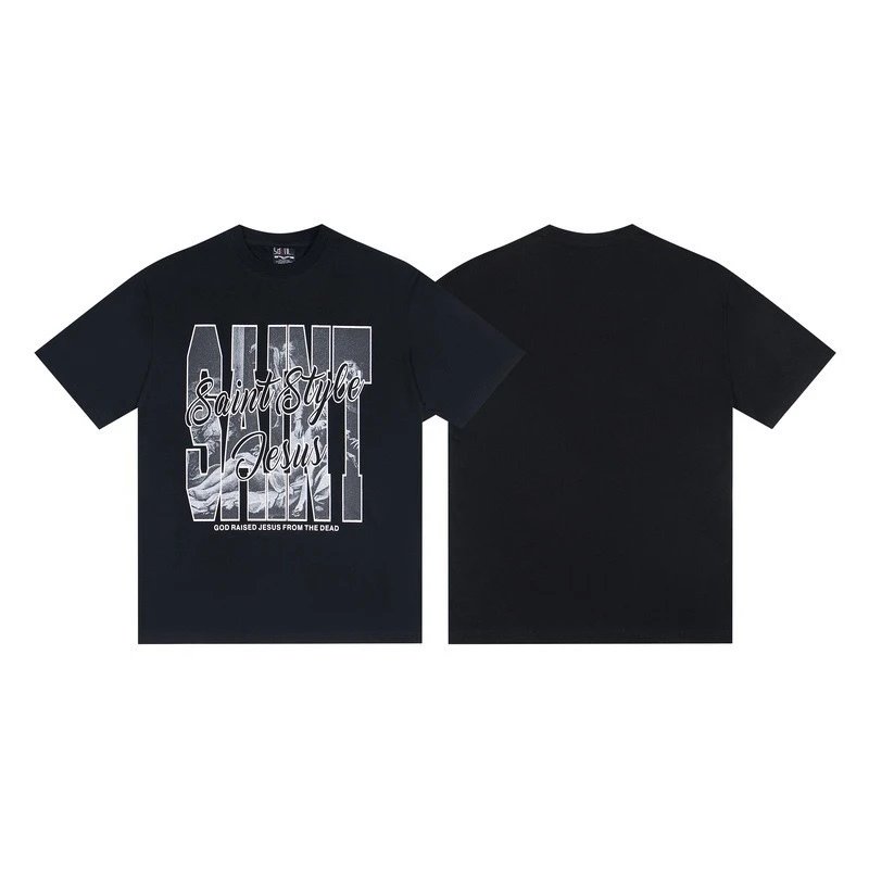 Saint Tears Saint Style Jesus Black T-Shirt - 6