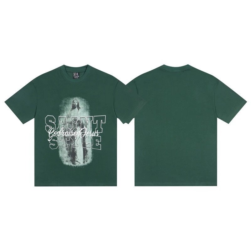 Saint Tears Saint Style Jesus Black T-Shirt - 17