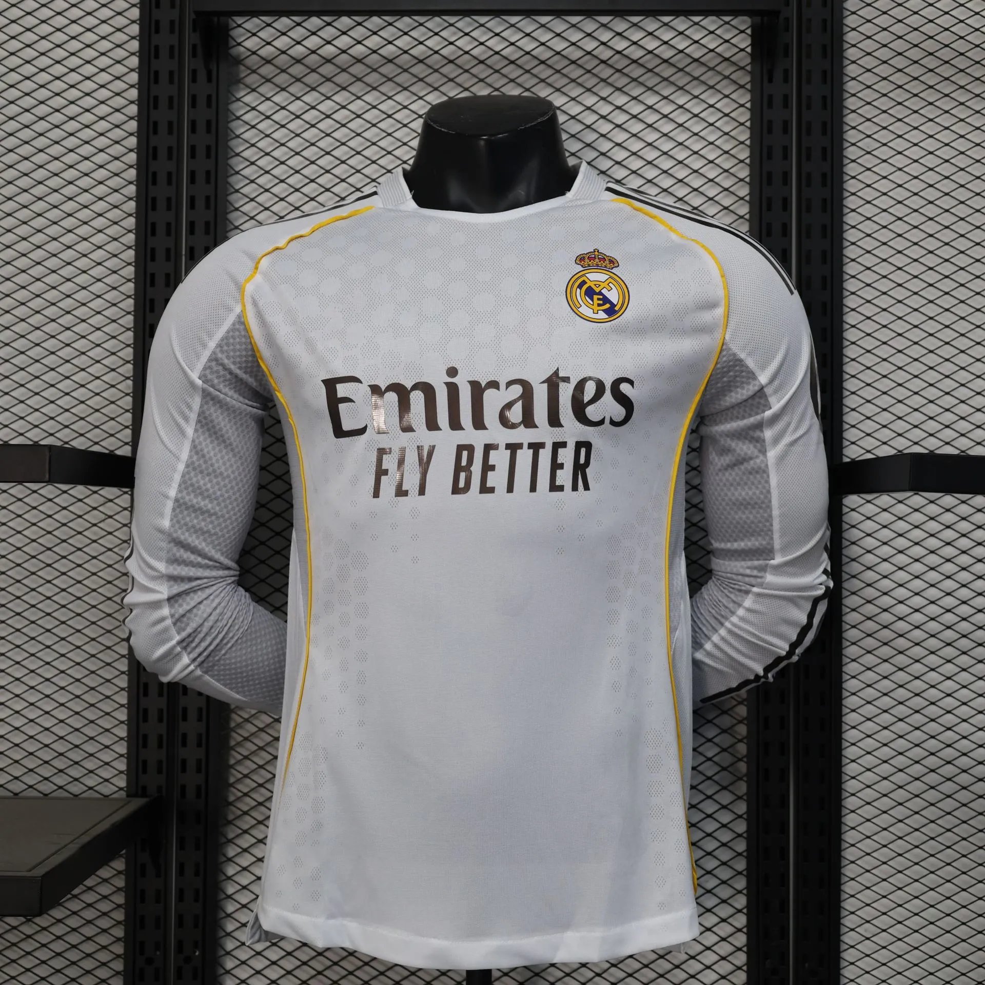 AC Milan Home Long-Sleeve Jersey Red and Black Stripes - 8