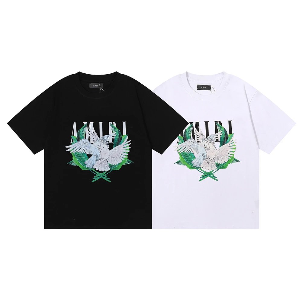Amiri Monogram Logo T-Shirt Light Blue - 31