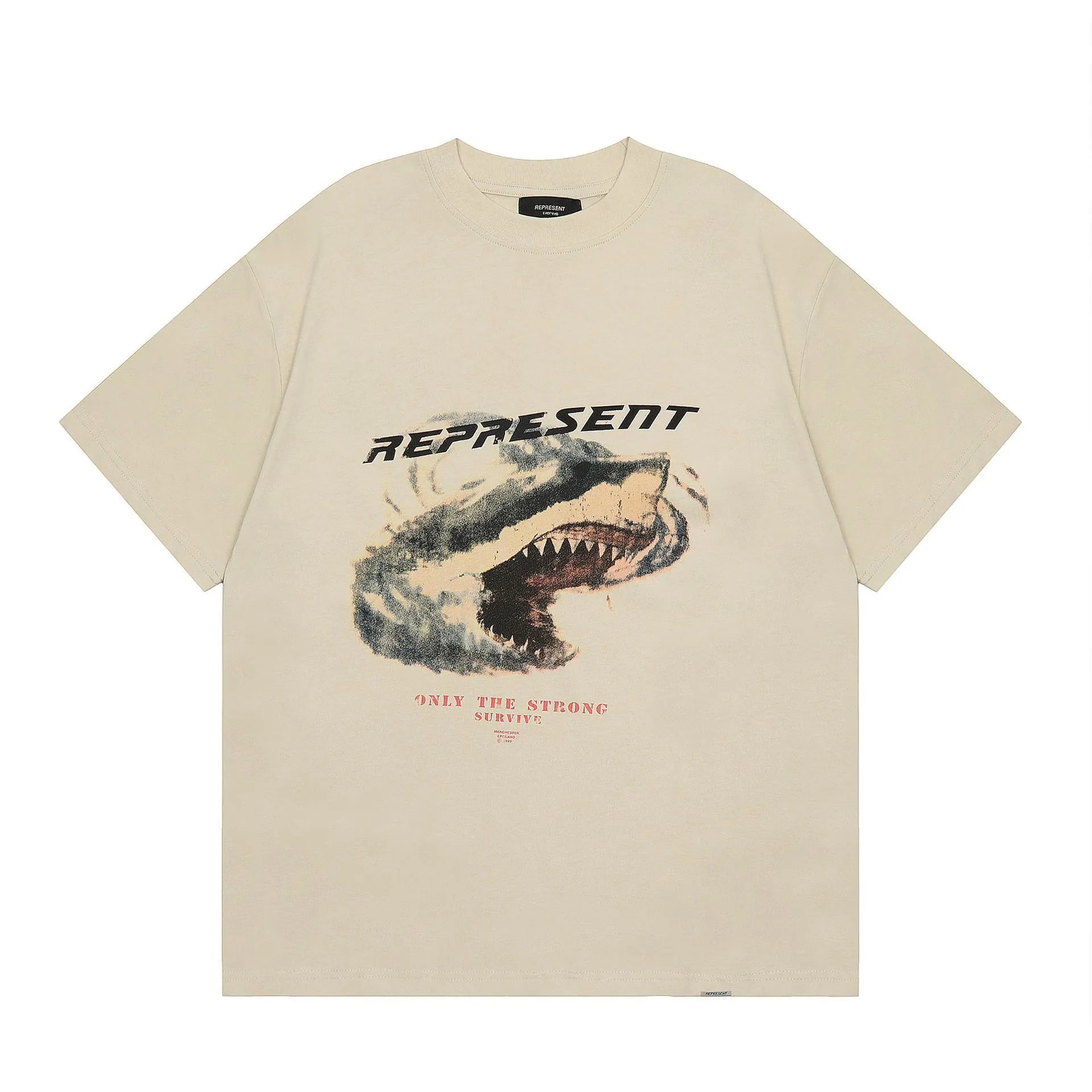 Represent Destructive Appetite Crocodile Graphic T-Shirt Black - 3