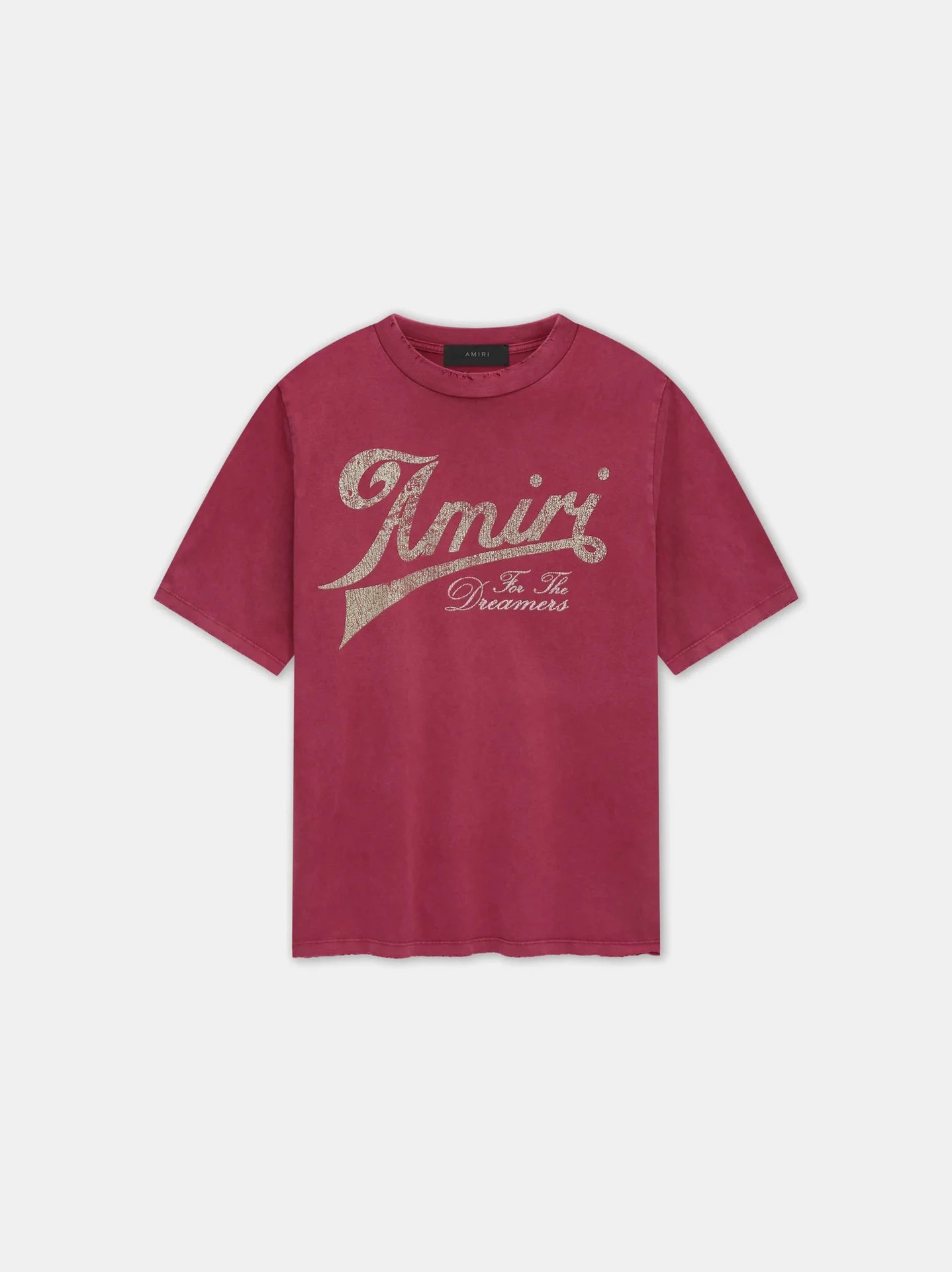 AMIRI T-Shirts Graphic Logo — 2081 washed red