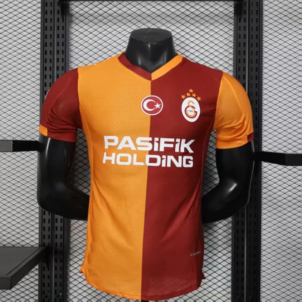 AC Milan Galatasaray S.K. 2023-24 Home Jersey Orange and Burgundy Jersey - 1