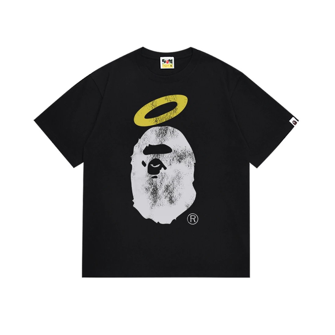 A Bathing Ape Busy Works Circle Logo Black T-Shirt - 4