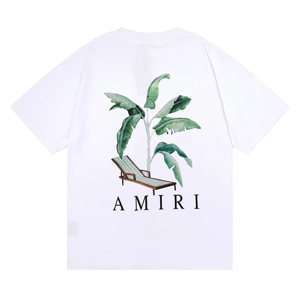 Amiri Monogram Logo T-Shirt Light Blue - 42