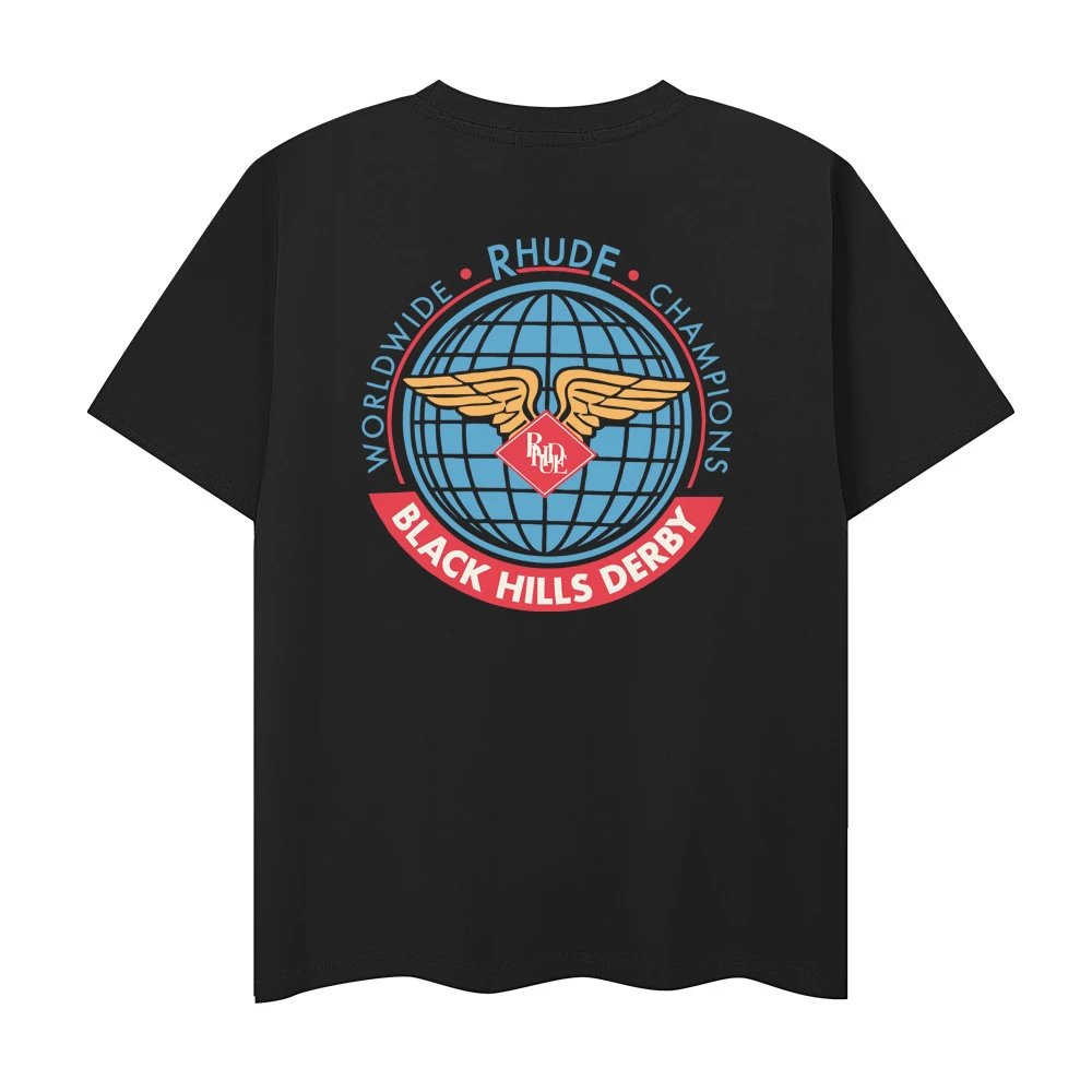 Rhude Town and Country Graphic T-Shirt White - 4
