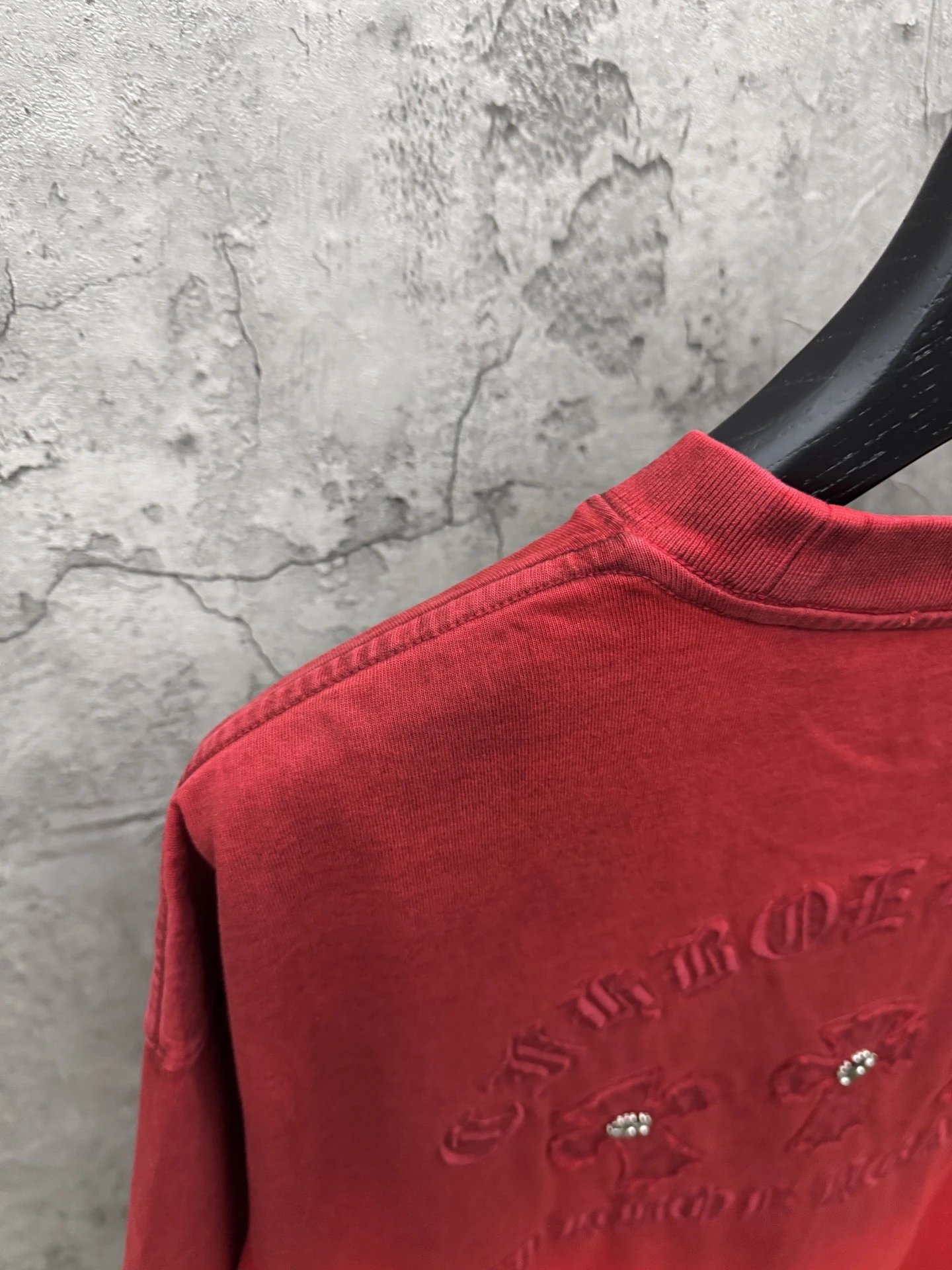 Chrome Hearts Embroidered Washed Black T-Shirt - 29