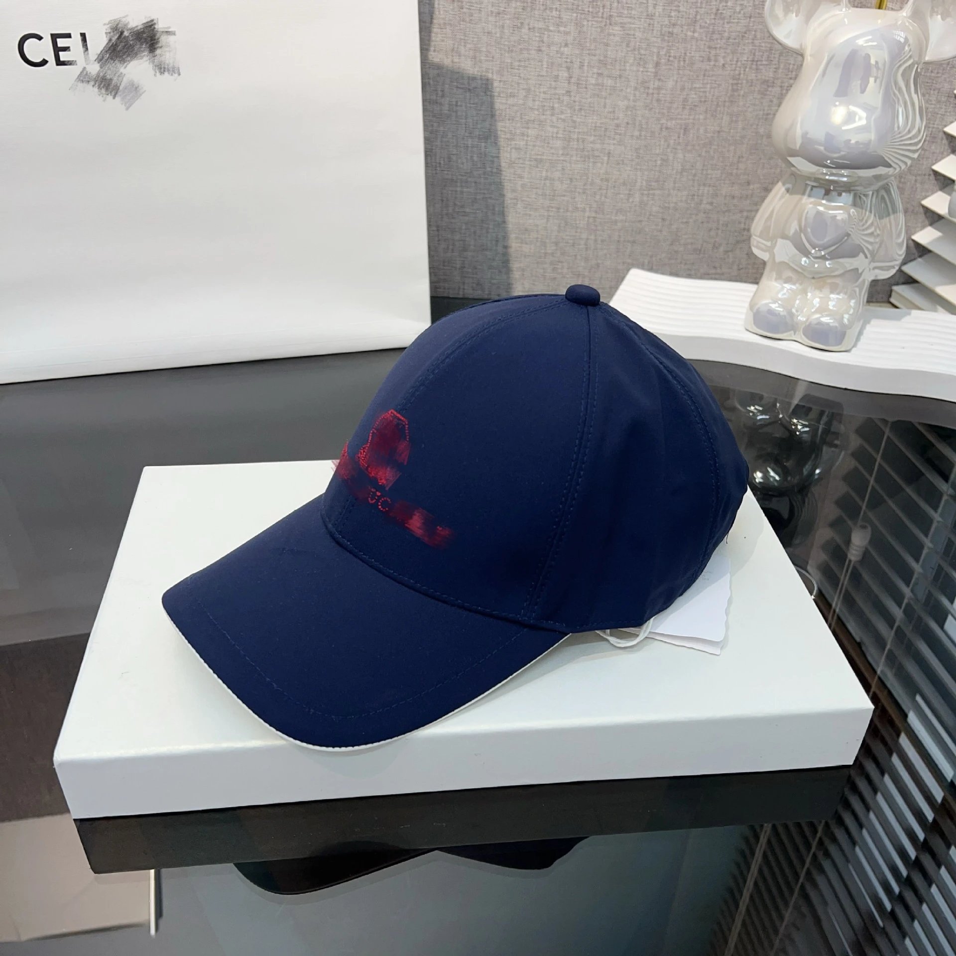 Brunello Cucinelli Hats Embroidered Baseball Cap with Contrast Piping image 2