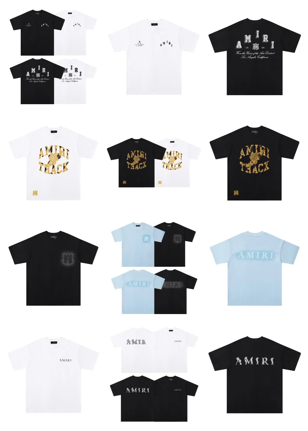 Amiri Ornate Script Logo White T-Shirt - 2