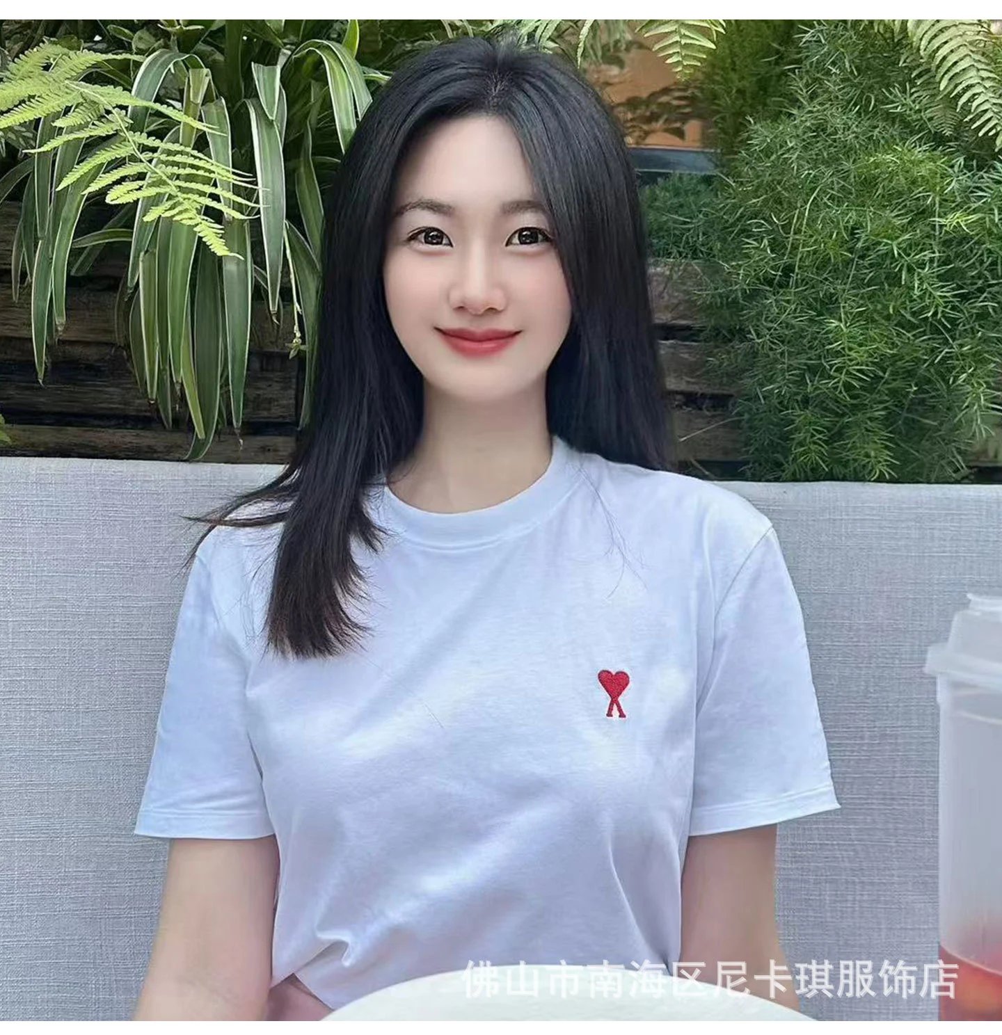 Ami Paris Heart Logo Black T-Shirt - 21