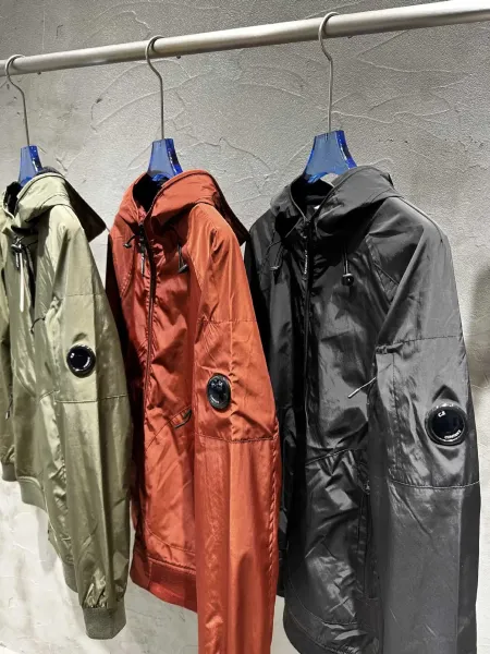 C.P. Company Hooded Windbreaker Jacket Army Green Outerwear - 9