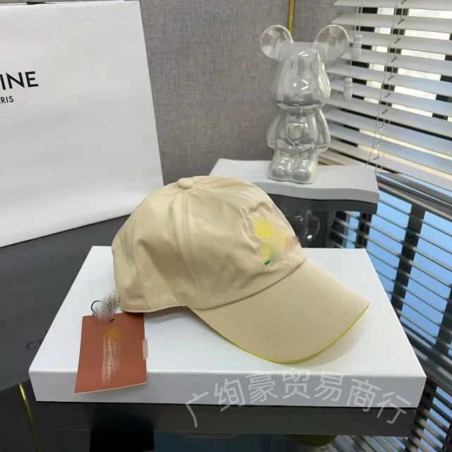 Unbranded Hats Embroidered Baseball Cap with Contrast-Trim Brim product detail image 13