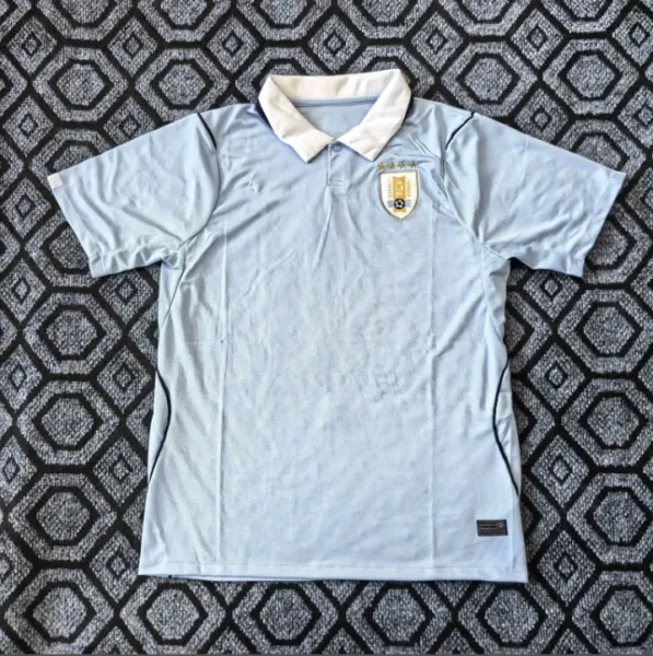 Design Uruguay National Team 2018 Away Jersey Light Blue Polo Jersey - 1