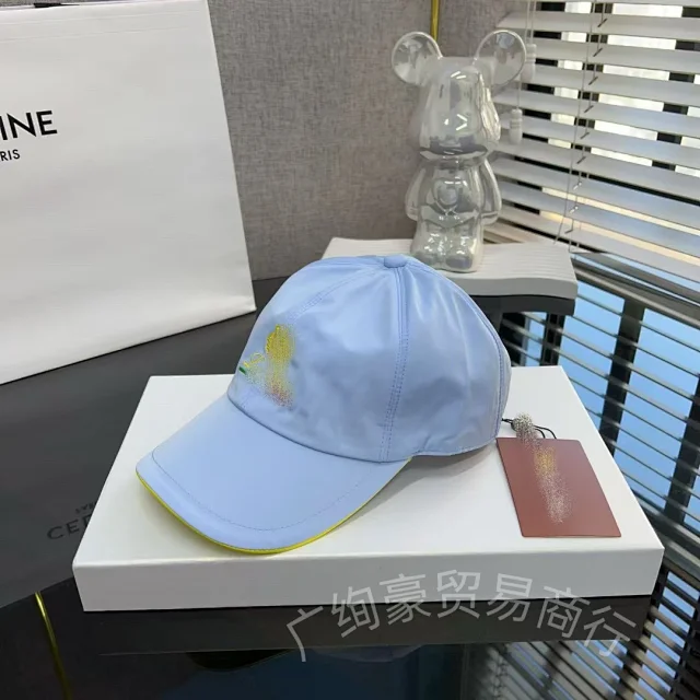 Unbranded Hats Embroidered Baseball Cap with Contrast-Trim Brim product detail image 11