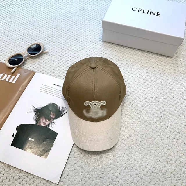 CELINE Hats Embroidered Logo Baseball Cap product detail image 10