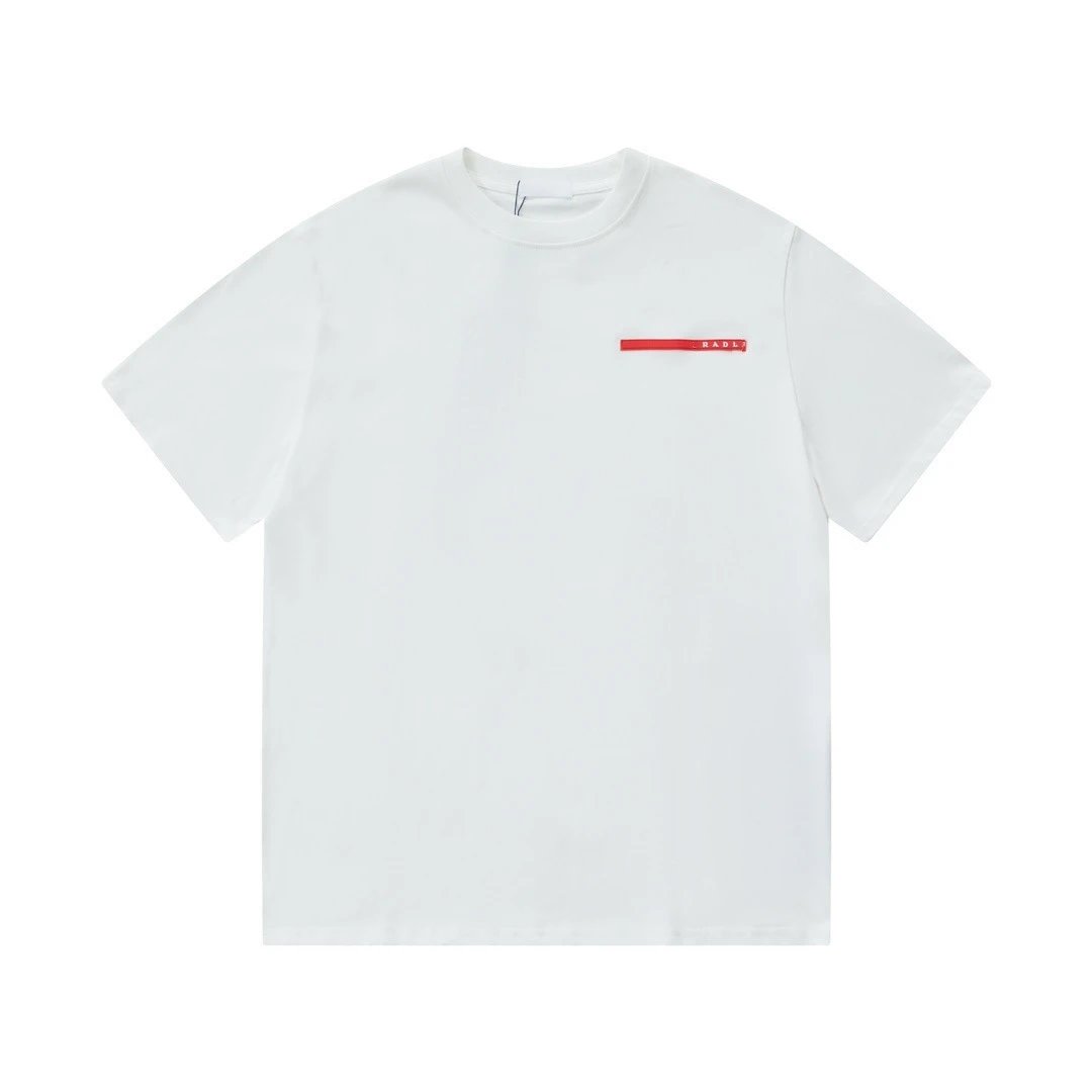 Prada Triangle Logo T-Shirt White T-Shirt - 12
