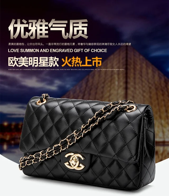 Chanel Shoulder Bags Quilted flap chain bag with interlocking CC turn-lock product detail image 2