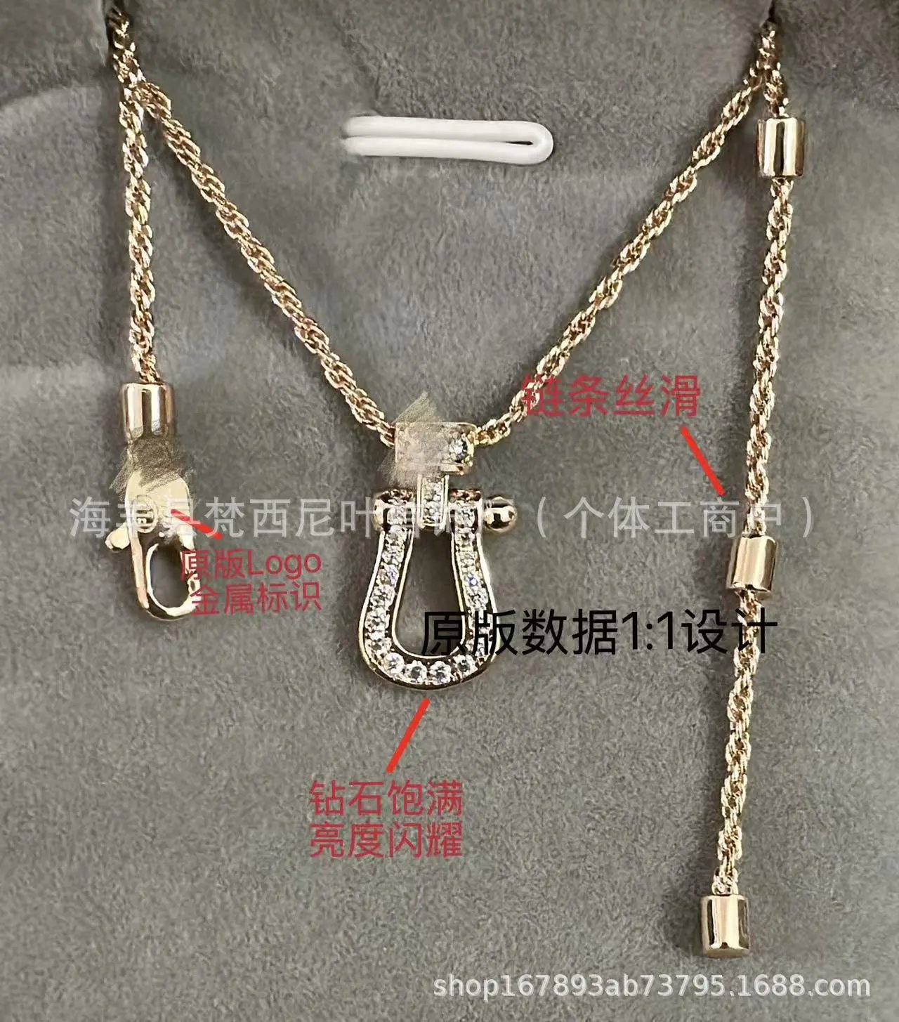 Design Silver-Tone Anchor Pendant Necklace with Cubic Zirconia Jewelry - 5