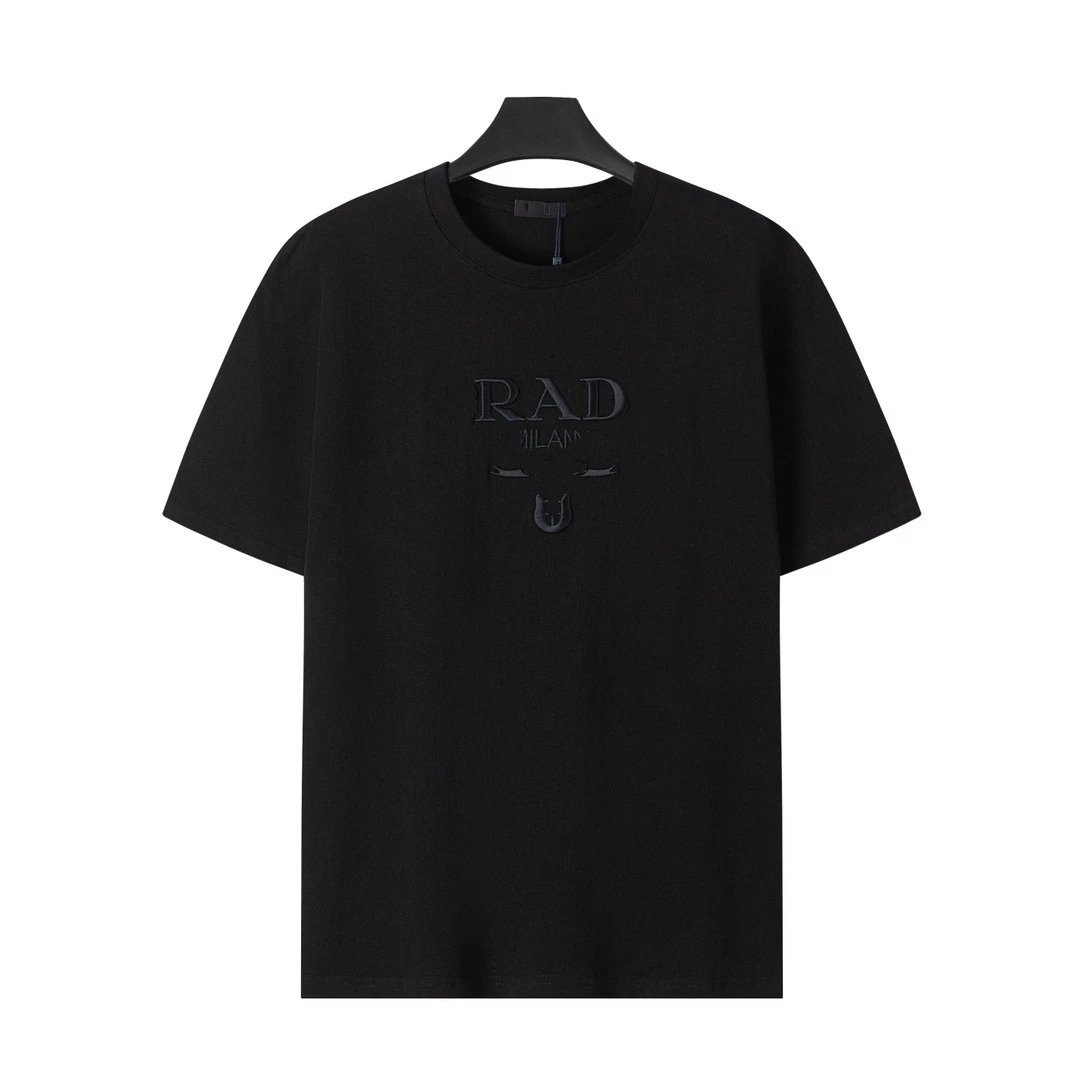 Prada Triangle Logo T-Shirt White T-Shirt - 34