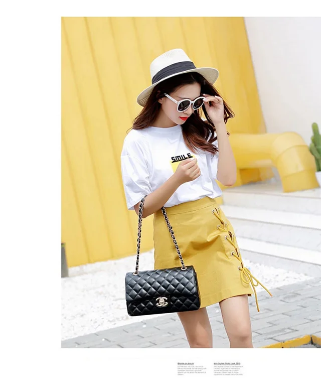 Chanel Shoulder Bags Quilted flap chain bag with interlocking CC turn-lock product detail image 13