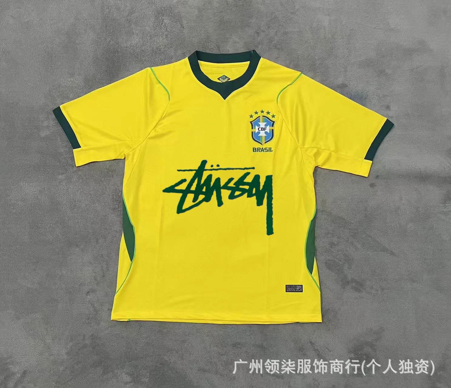 CBF Brazil National Team 2023 Away Jersey Blue Leopard Print Jersey - 4