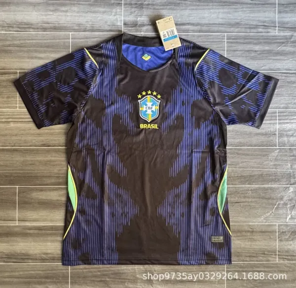CBF Brazil National Team Away Jersey Black / Blue - 1