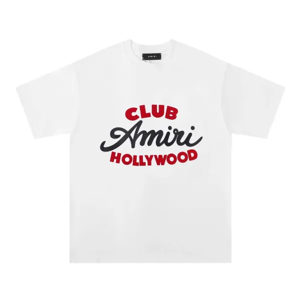 Amiri Club Hollywood White T-Shirt - 1
