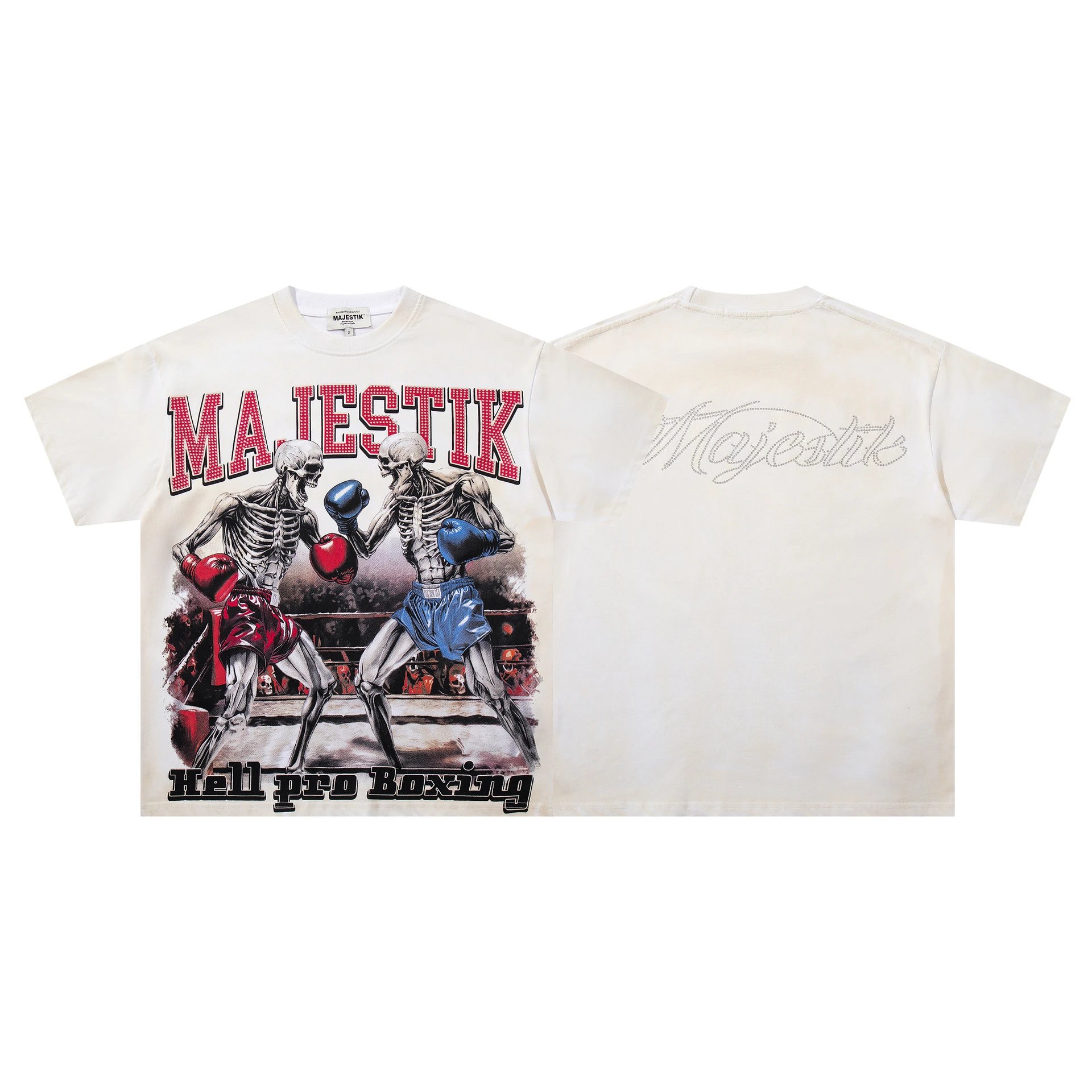 Design Majestik Racing Street Legends Oversized Graphic T-Shirt Black T-Shirts - 8