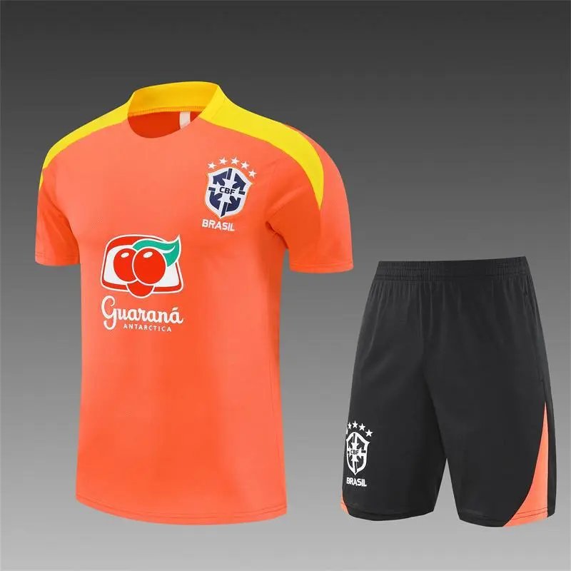 CBF Brazil Training Jersey and Shorts Set Yellow / Black - 8