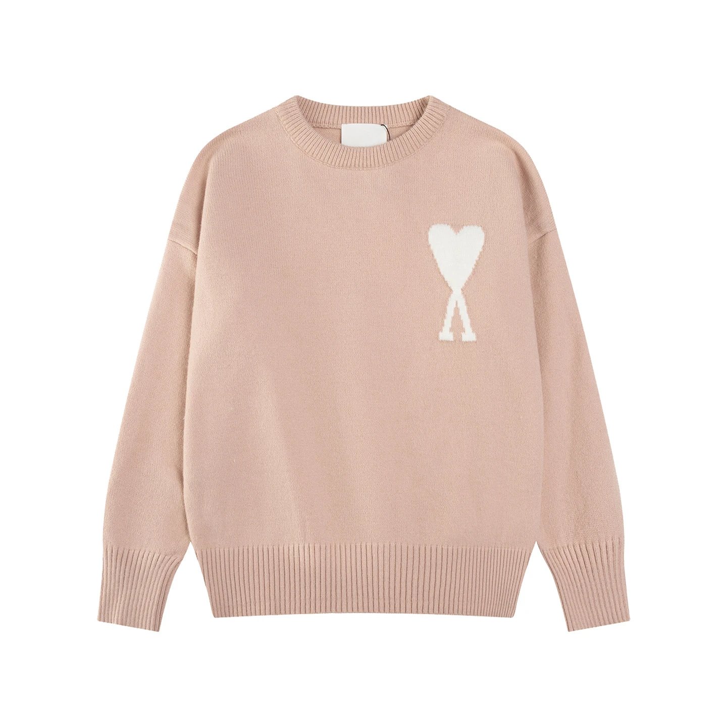 Comme des Garçons Play Heart Logo Knit Sweater Mustard Yellow - 24