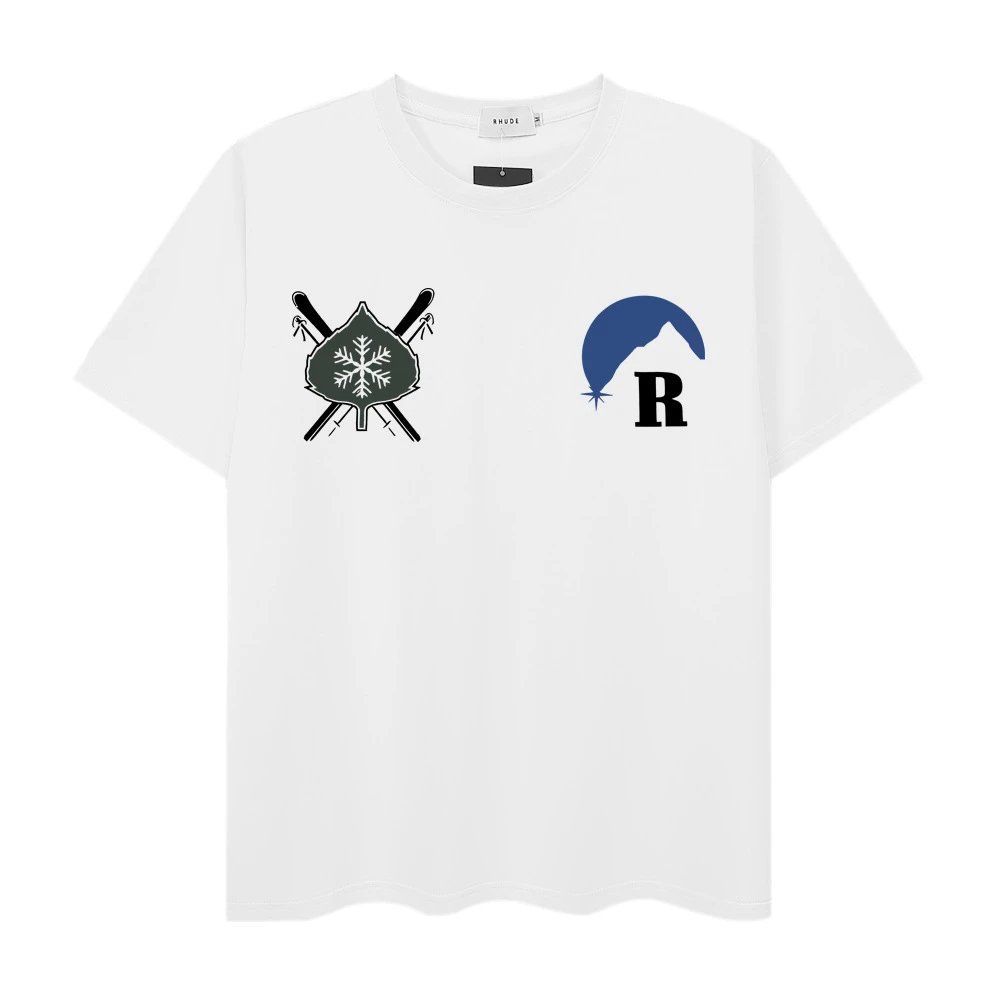 Rhude Town and Country Graphic T-Shirt White - 34