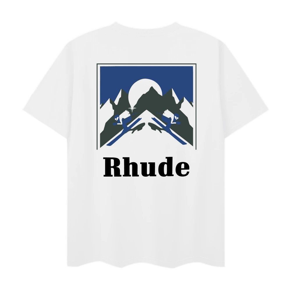 Rhude Town and Country Graphic T-Shirt White - 35