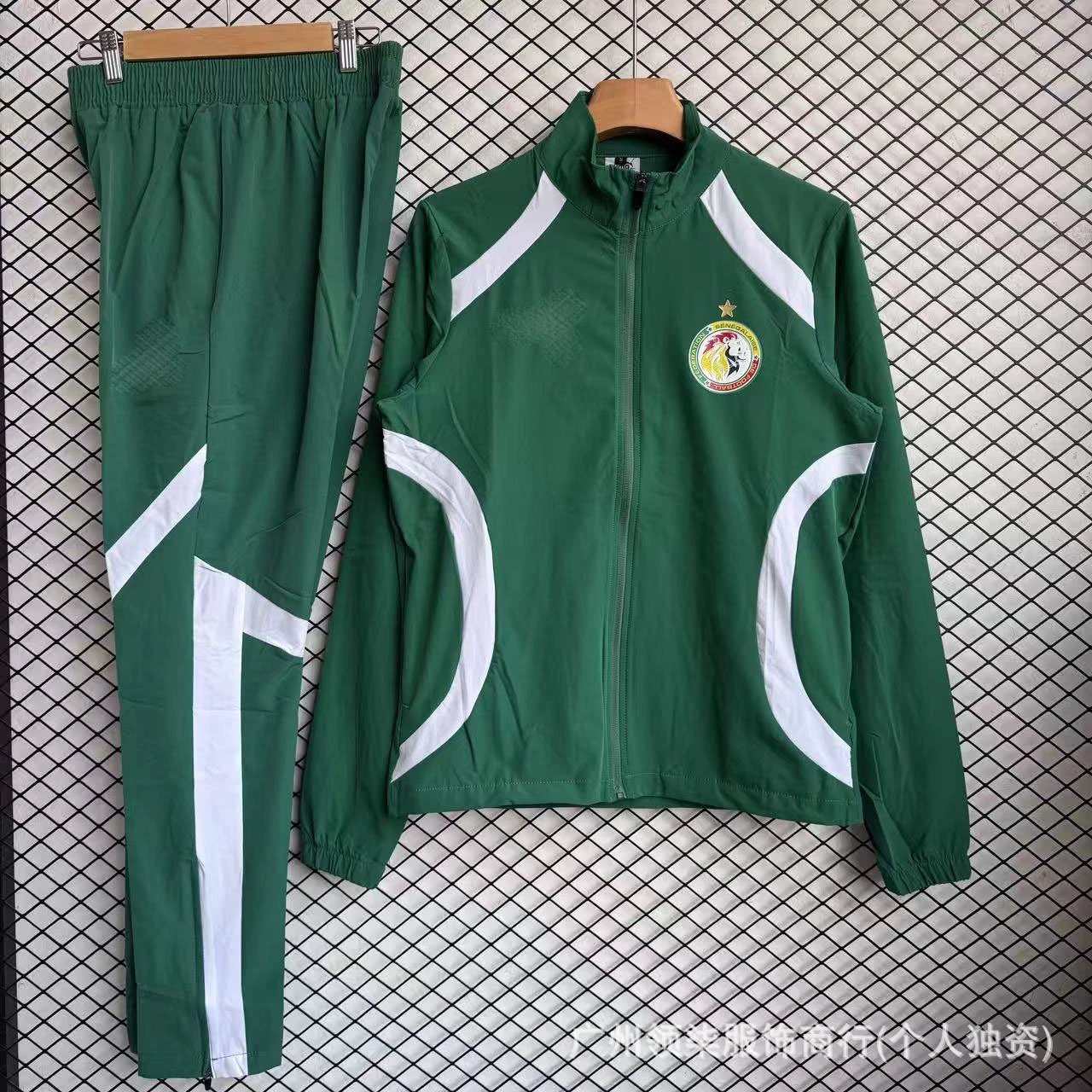 Unbranded Football training tracksuit set — 25-26 Senegal Green
