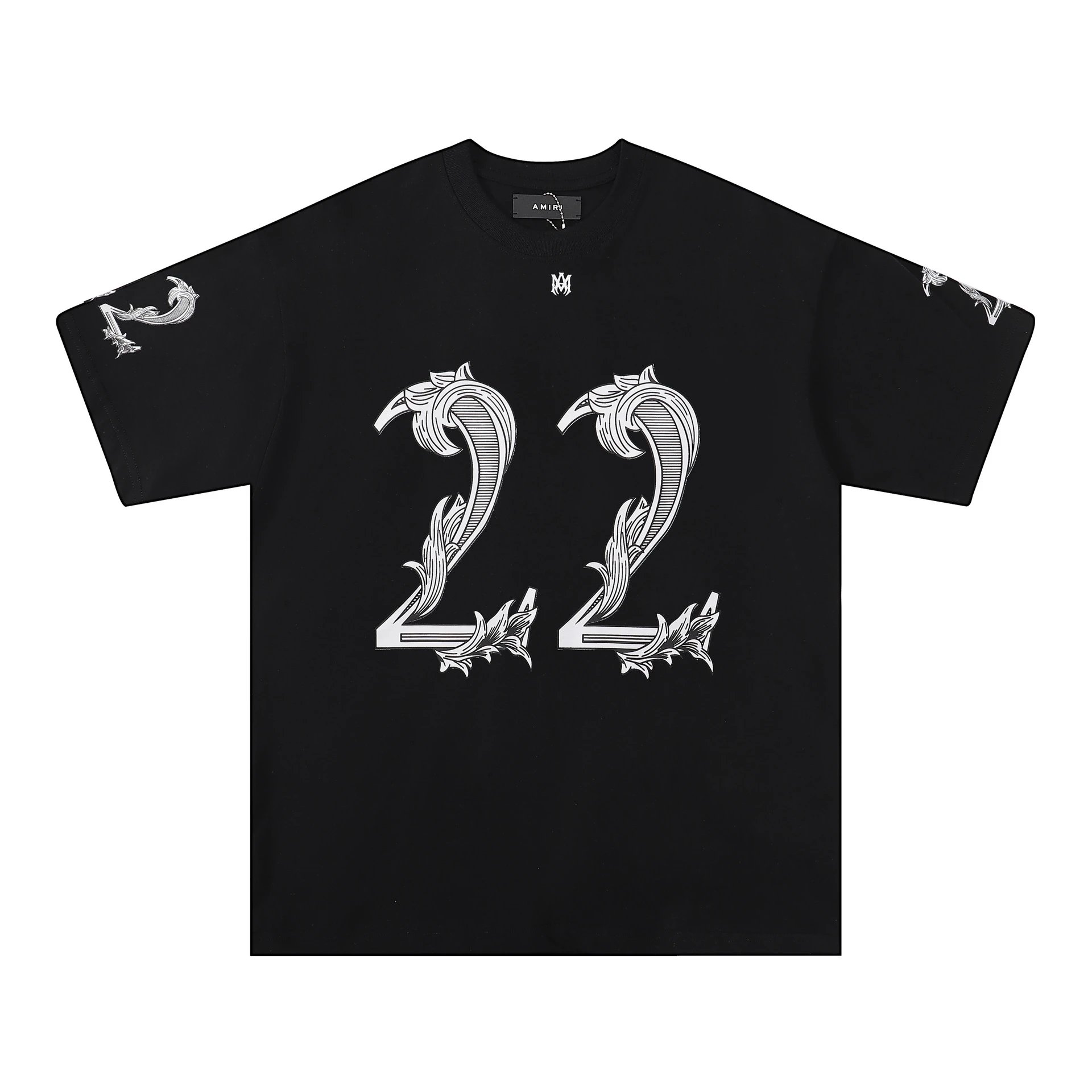 Amiri Ornate Script Logo White T-Shirt - 35